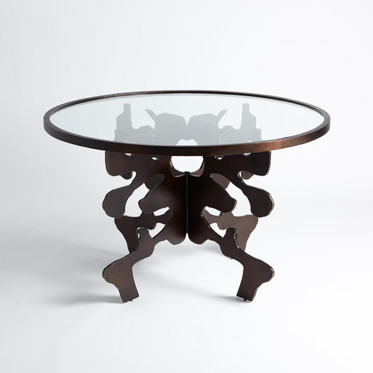 Ink Blot Dining Table - 48"Dia/60"Dia - Bronze