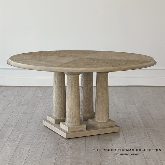 Titian Dining Table-Grey Sandblasted Oak-60" Top