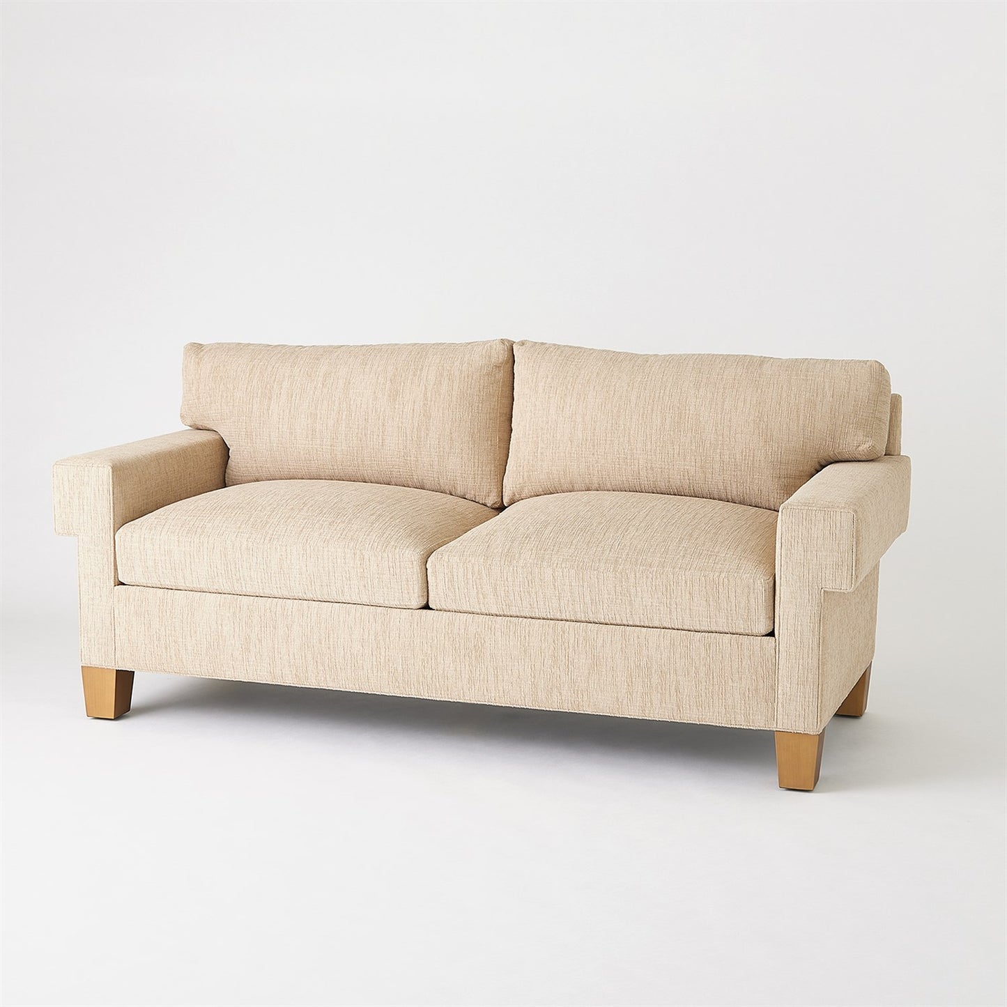 Square Arm Sofa-Natural