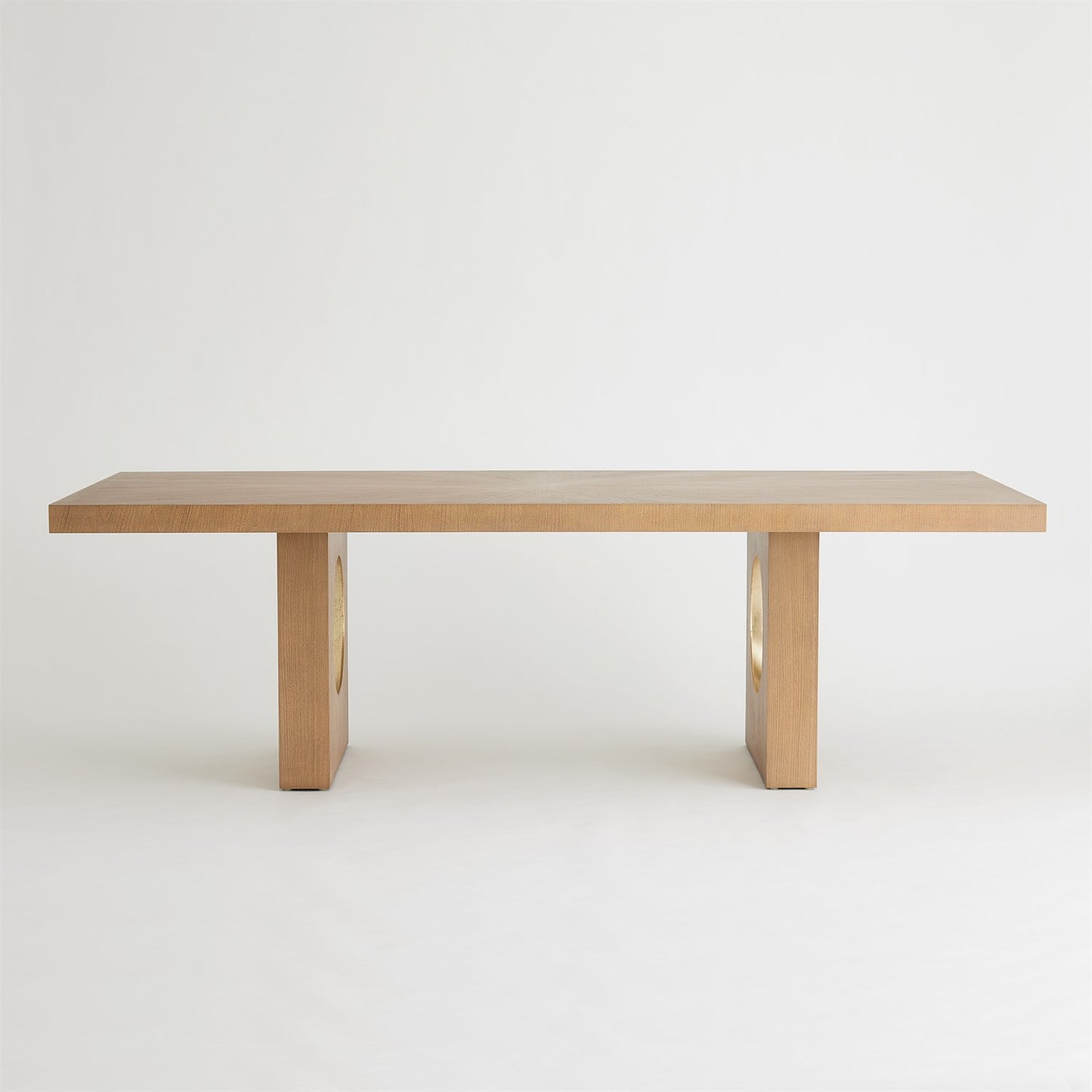 Oculus Dining Table - Nutmeg/Champagne