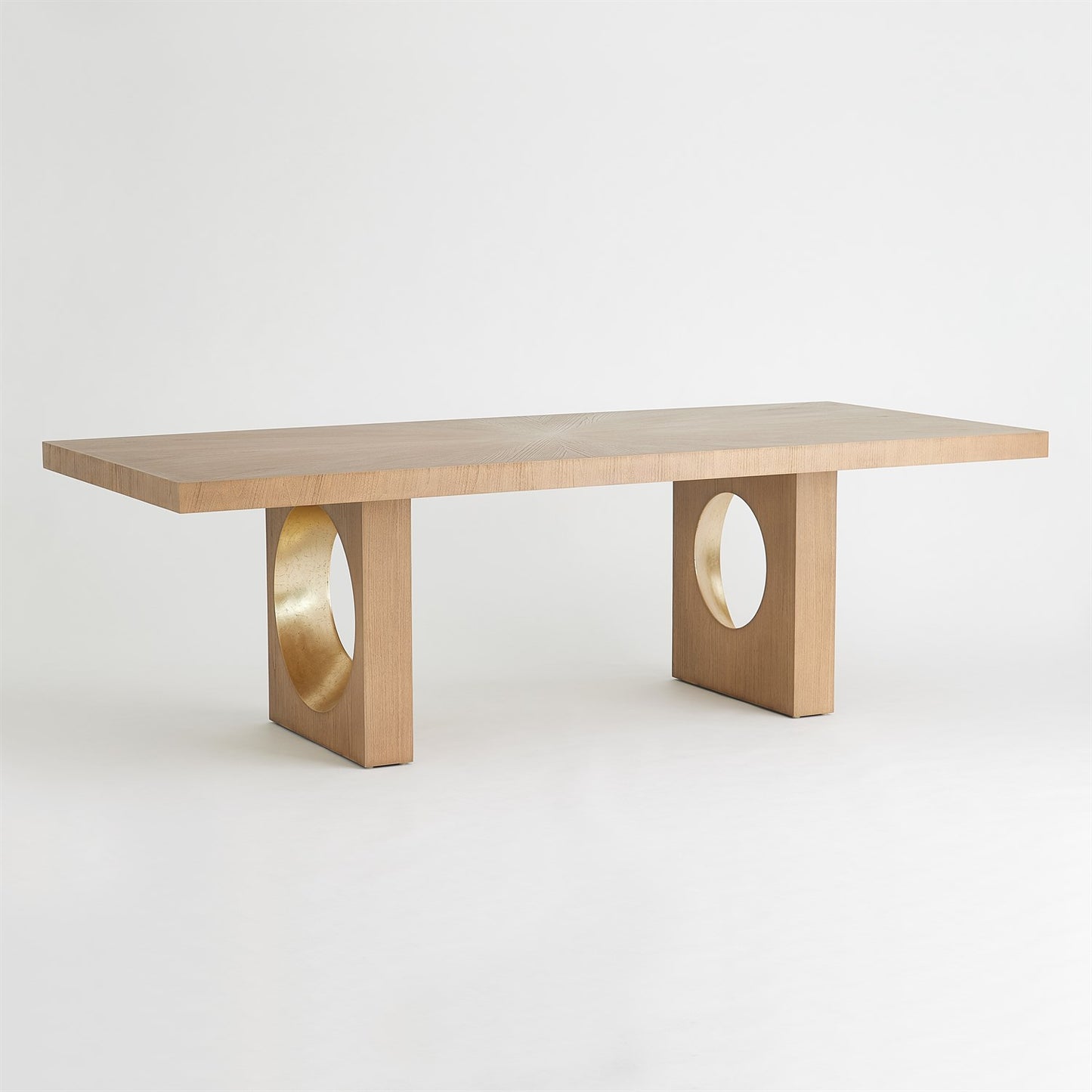 Oculus Dining Table - Nutmeg/Champagne