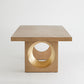 Oculus Dining Table - Nutmeg/Champagne