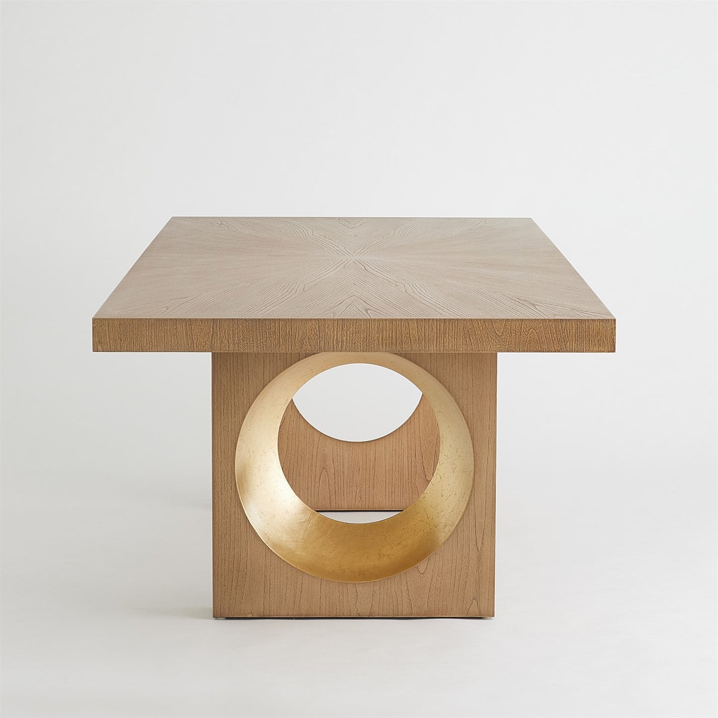 Oculus Dining Table - Nutmeg/Champagne