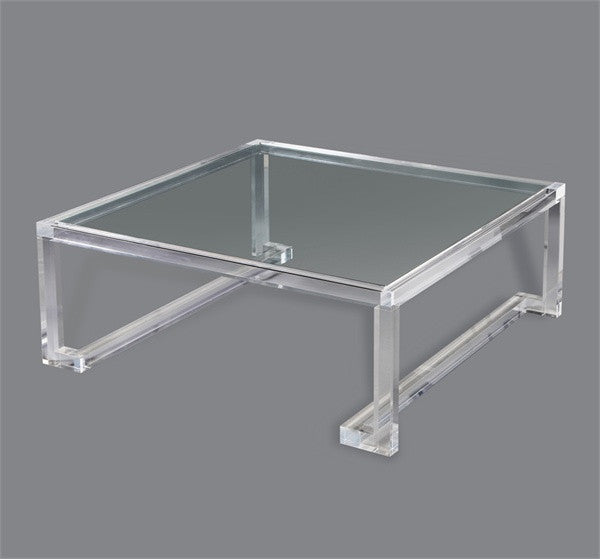 Square acrylic clearance coffee table