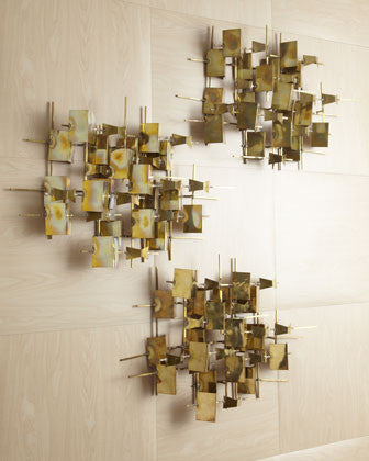 Folded Brass Wall Decor – Grats Decor Interior Design & Build Inc.